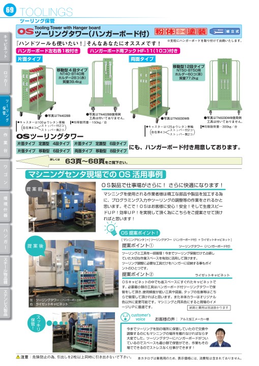 OS CABINET 2020 工場什器備品 総合カタログ