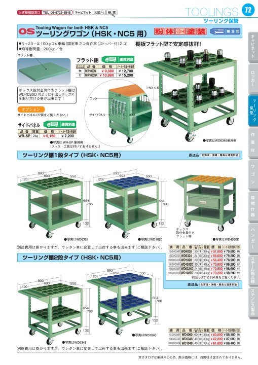 OS CABINET 2020 工場什器備品 総合カタログ