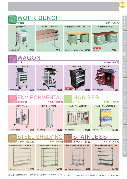 OS CABINET 2021 工場什器備品 総合カタログ