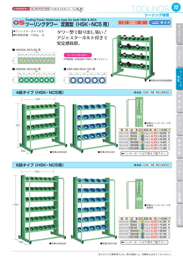 OS CABINET 2022 工場什器備品 総合カタログ